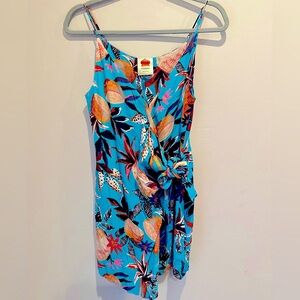 Farm Rio Tropical Print Dress - Blue